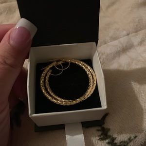 Real Gold hoop earrings